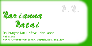 marianna matai business card